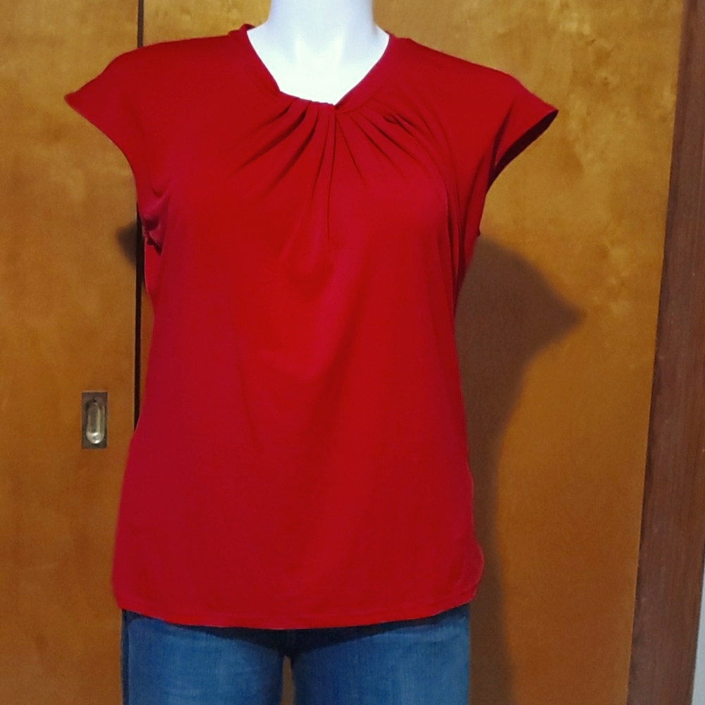XL Liz Claiborne red top